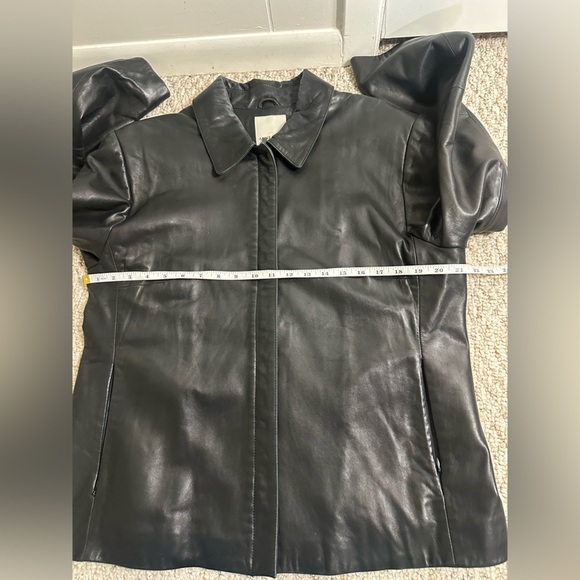 Anne Klein Classic Black 100% Leather Women's Jacket size XL - Picture 6 of 9